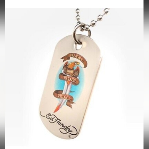 Ed Hardy Accessories Vintage Y2k Ed Hardy Dog Tags Poshmark